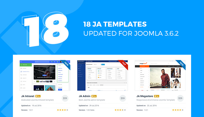 18 joomla templates package updated ja k2 filter v 1 2 3 ja templates